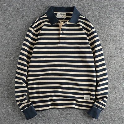 Autumn polo striped pullover - Antonios