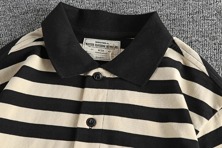 Autumn polo striped pullover - Antonios