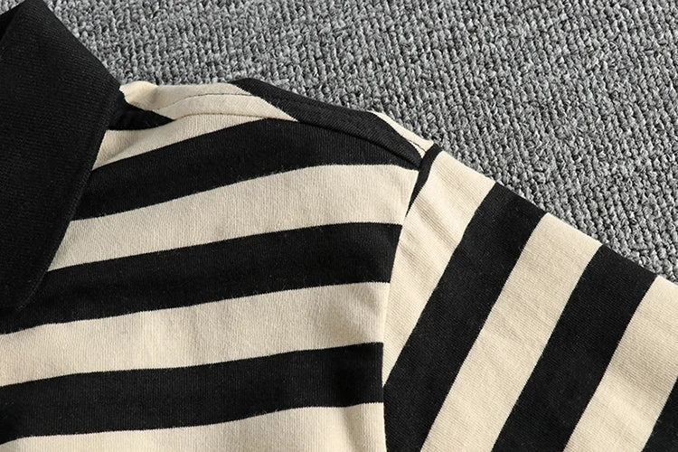 Autumn polo striped pullover - Antonios