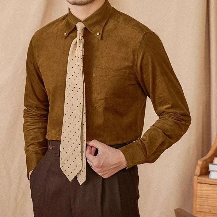Autumn vintage corduroy shirt - Antonios