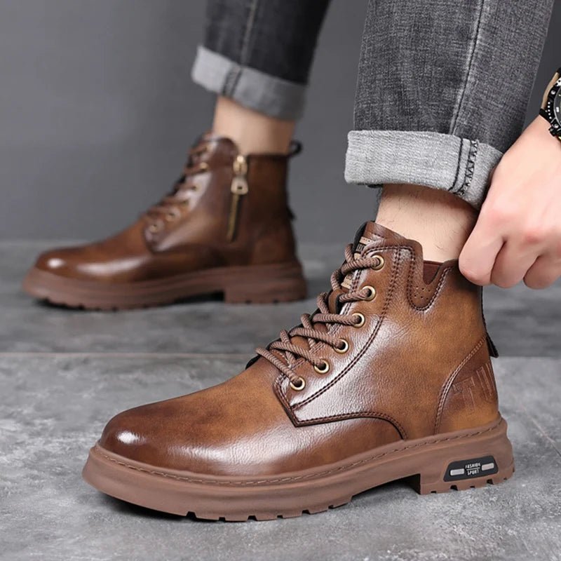 Boat genuine leather boots - Antonios