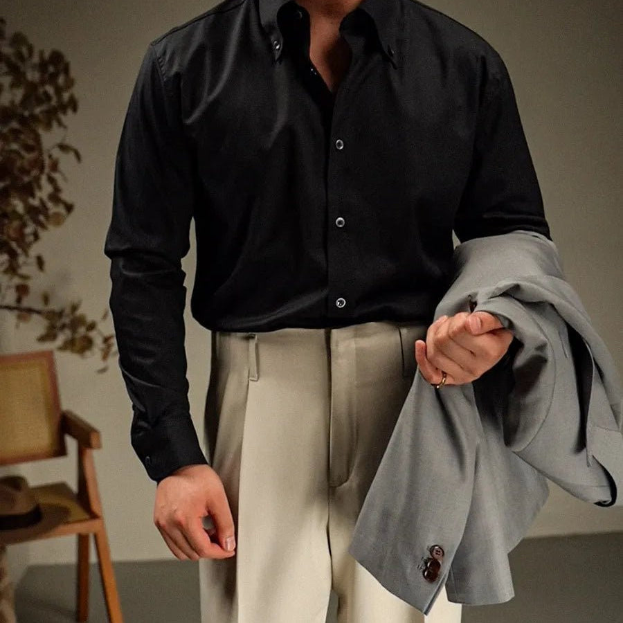 Body fit long sleeve shirt high quality evening wear - Antonios