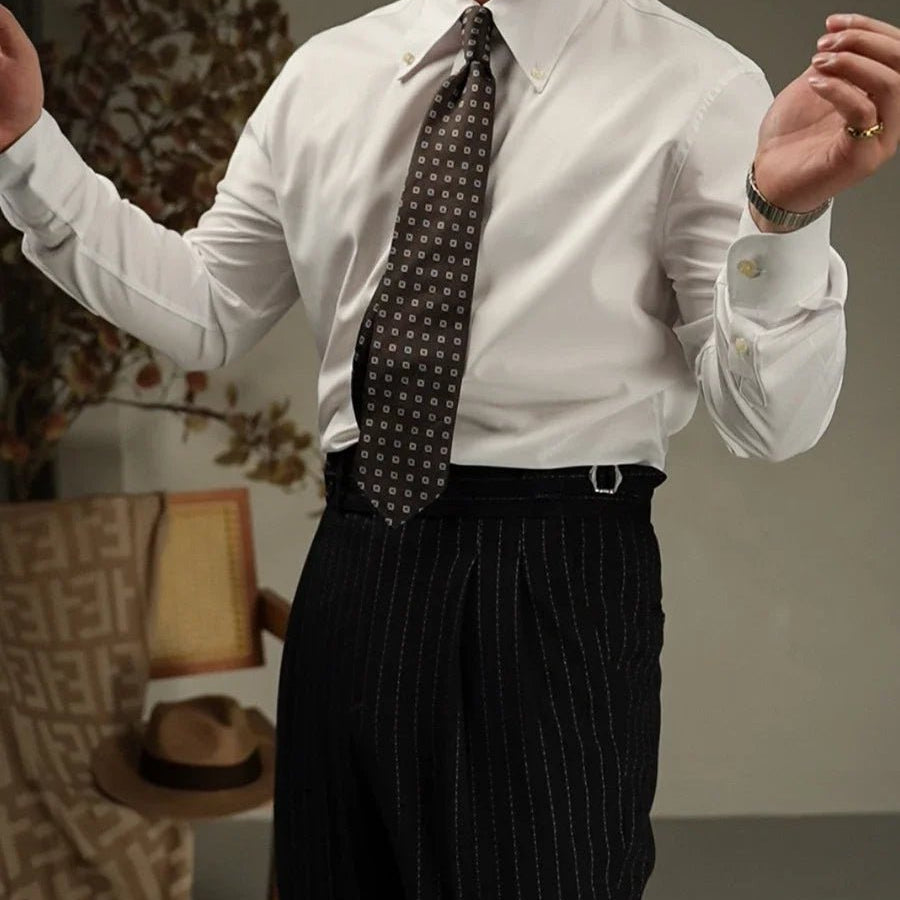 Body fit long sleeve shirt high quality evening wear - Antonios