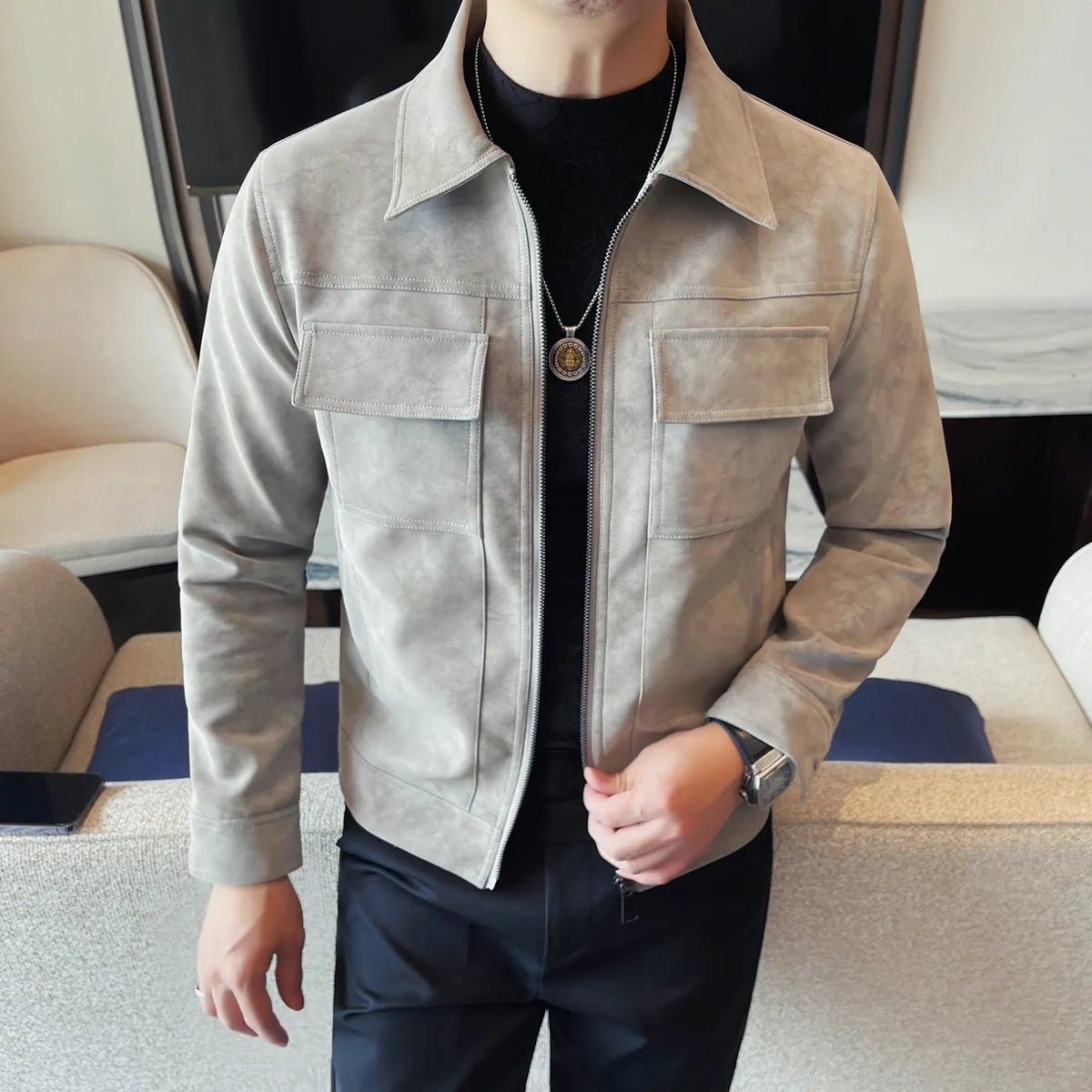 Bomber motorcycle casual jacket - Antonios