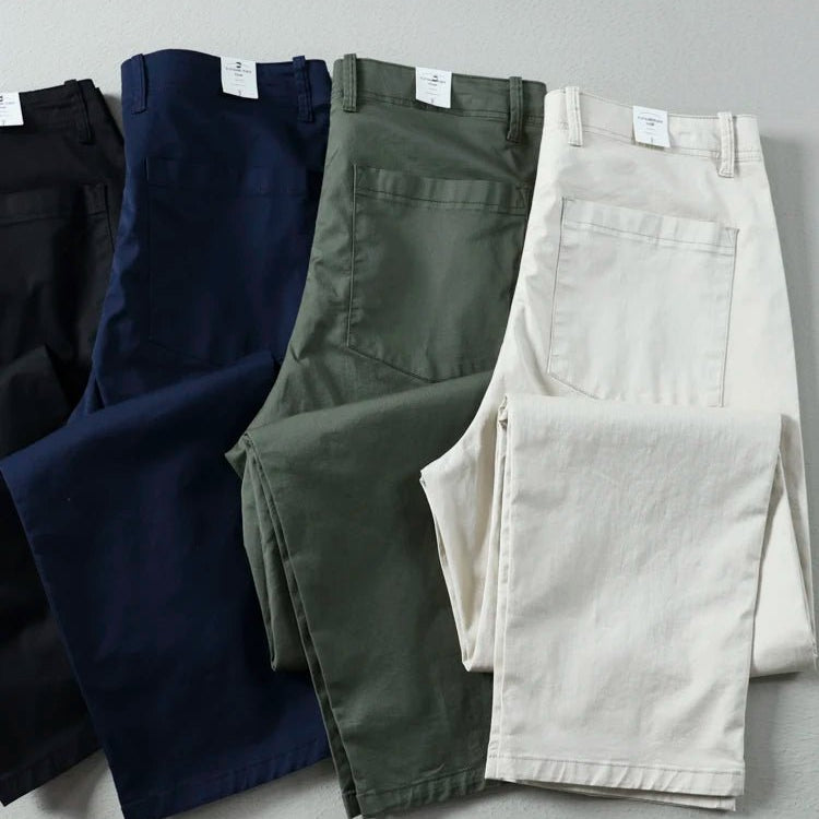 British cotton casual chinos - Antonios