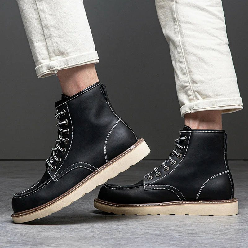 British cow leather boots - Antonios