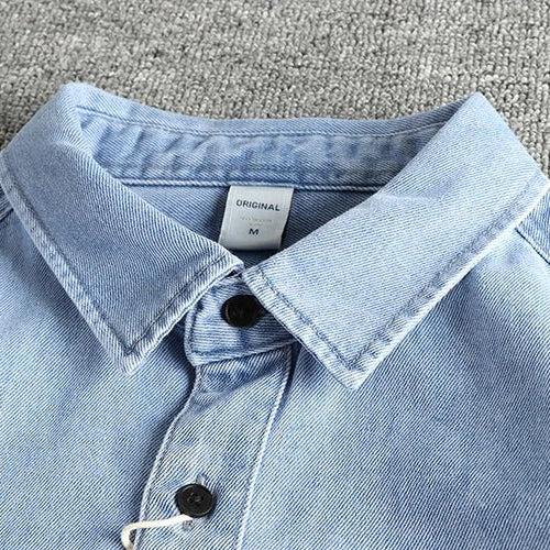 British denim washed shirt - Antonios