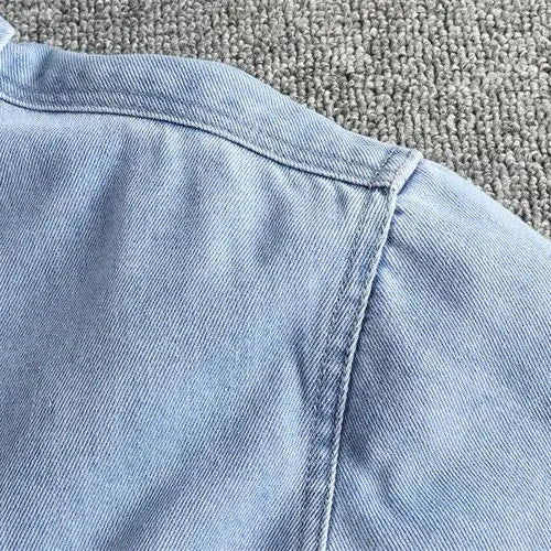 British denim washed shirt - Antonios