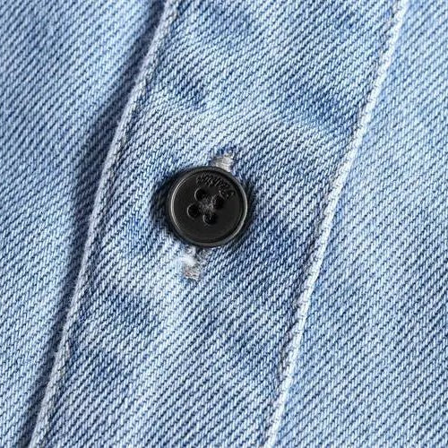 British denim washed shirt - Antonios