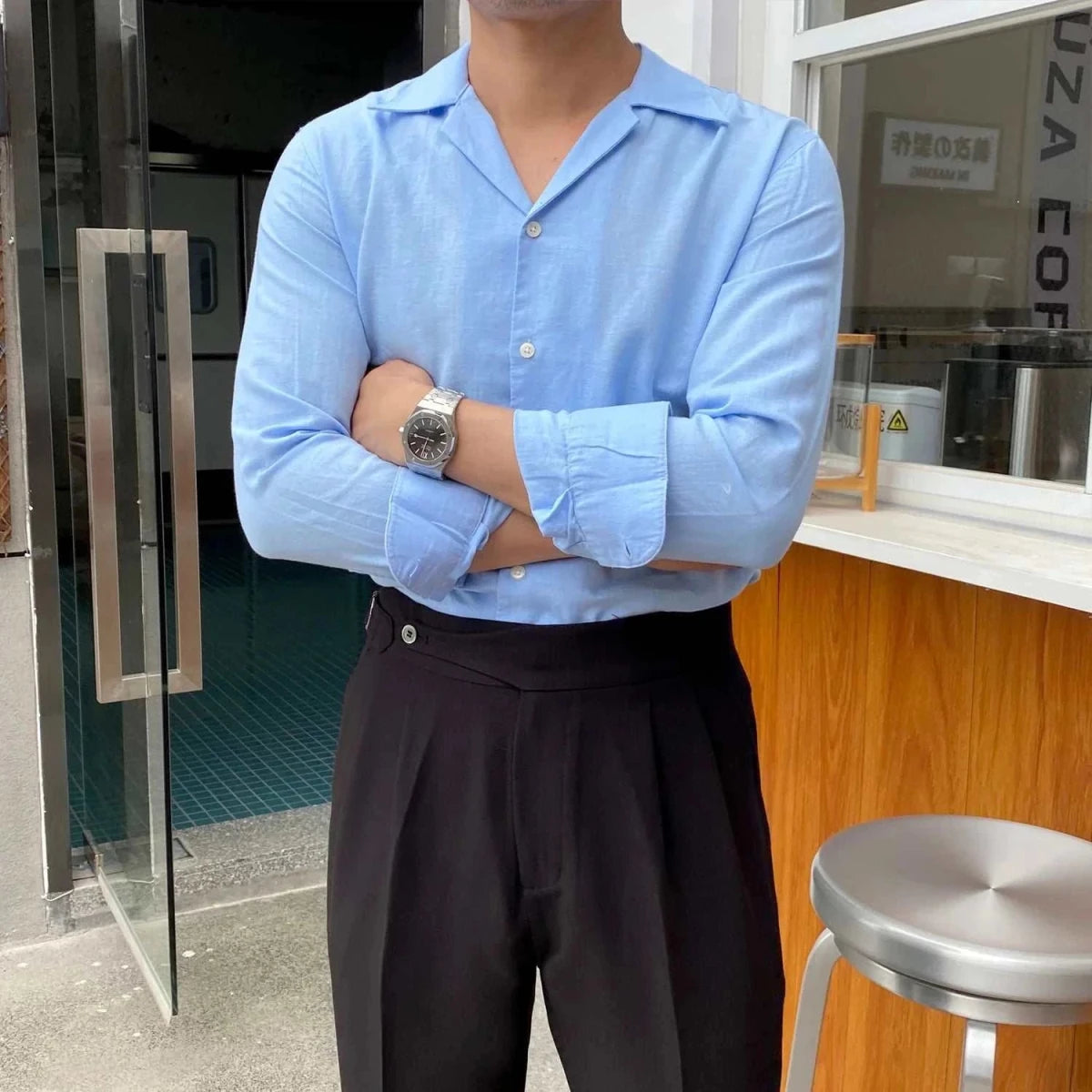 British elegant long sleeve shirt - Antonios