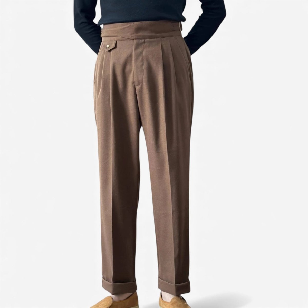 British high - waist old money trousers - Antonios