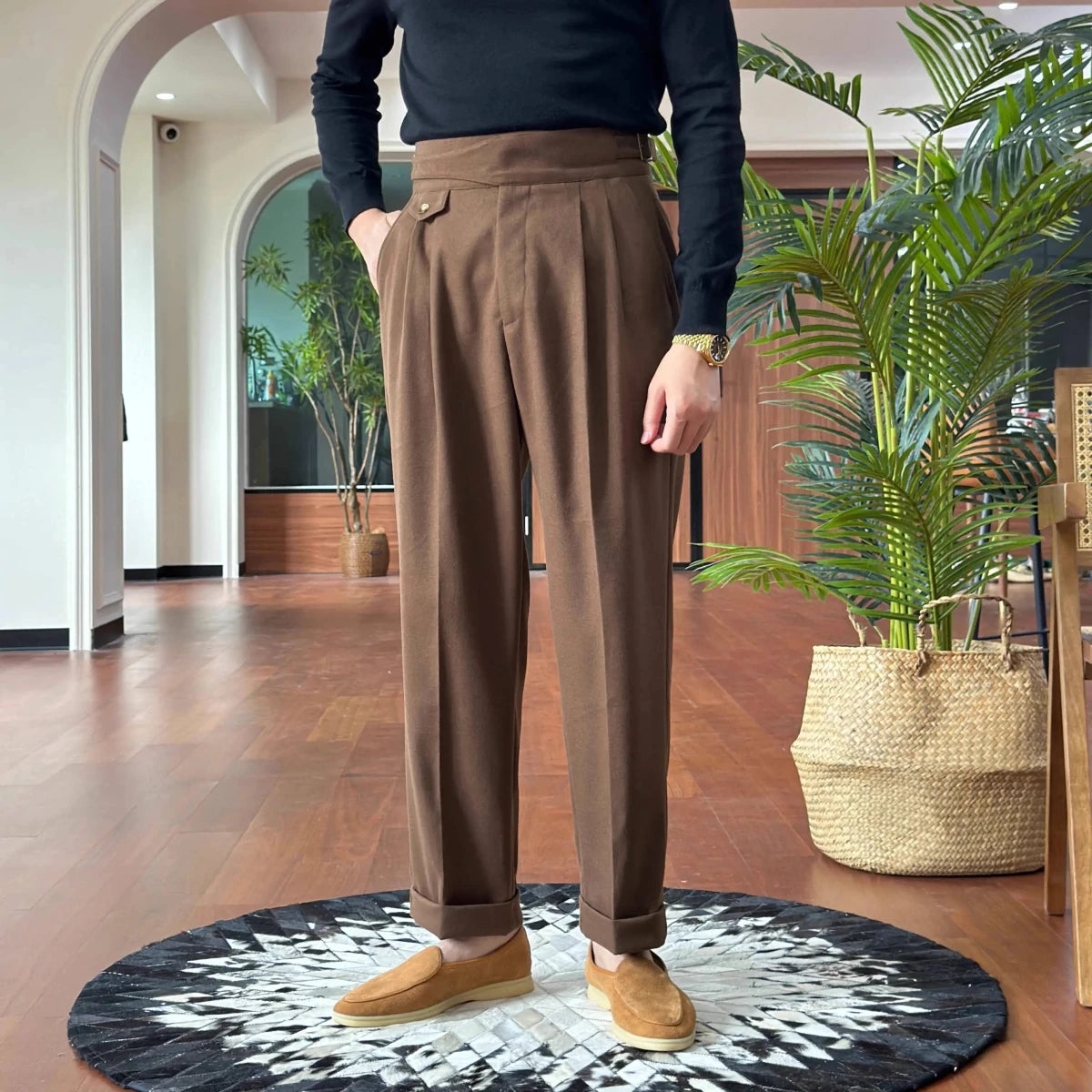 British high - waist old money trousers - Antonios