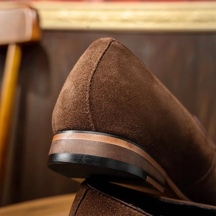 Brown patchwork tassel loafer - Antonios