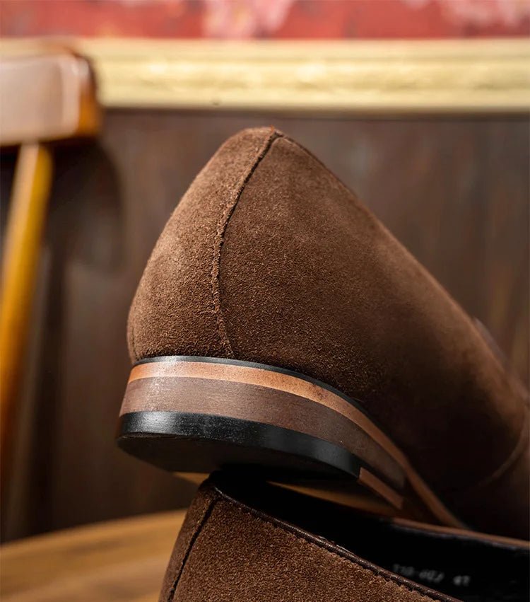 Brown patchwork tassel loafer - Antonios