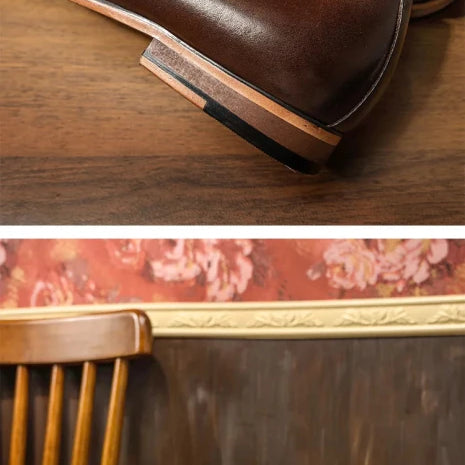 Brown patchwork tassel loafer - Antonios