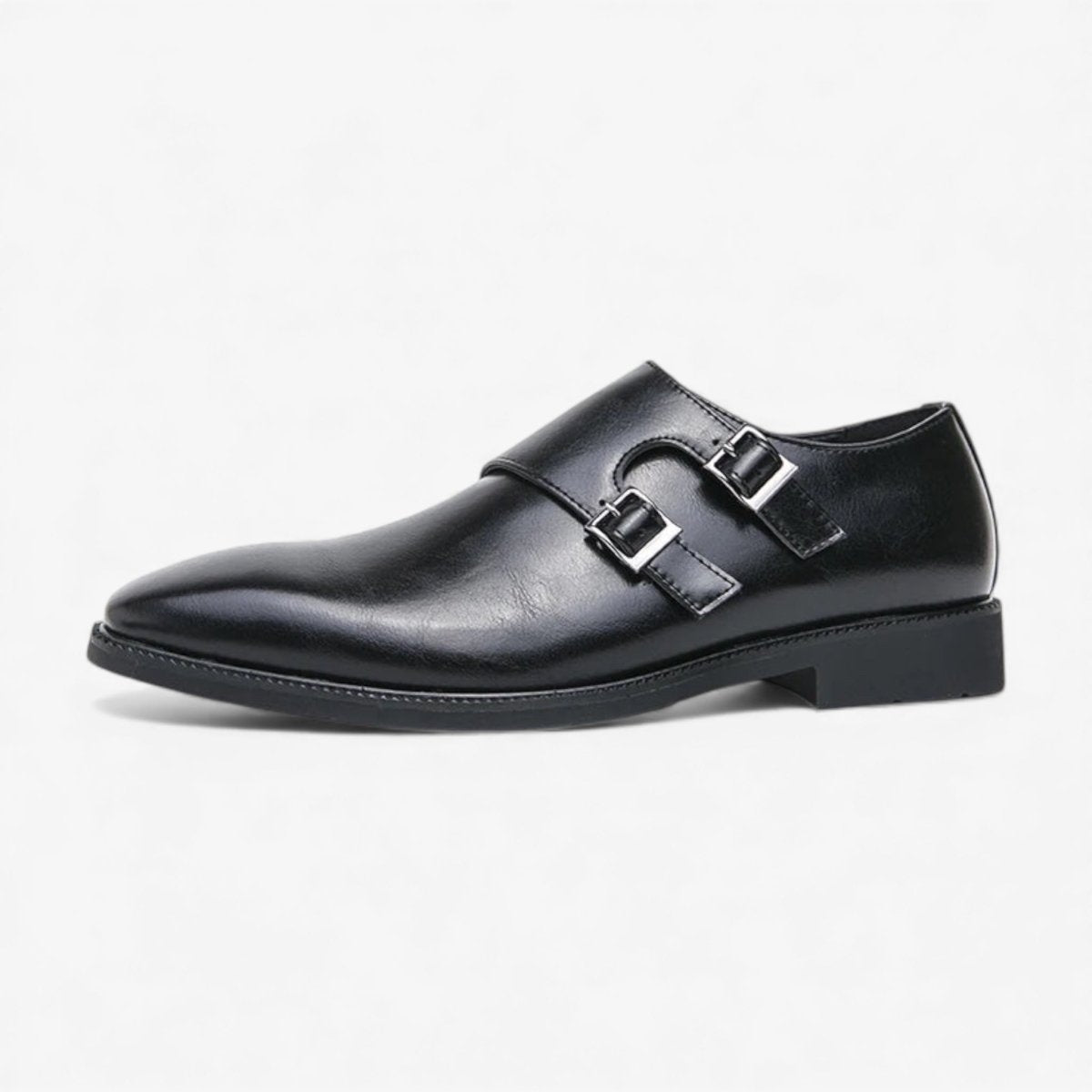 Buckle monk classic retro shoes - Antonios