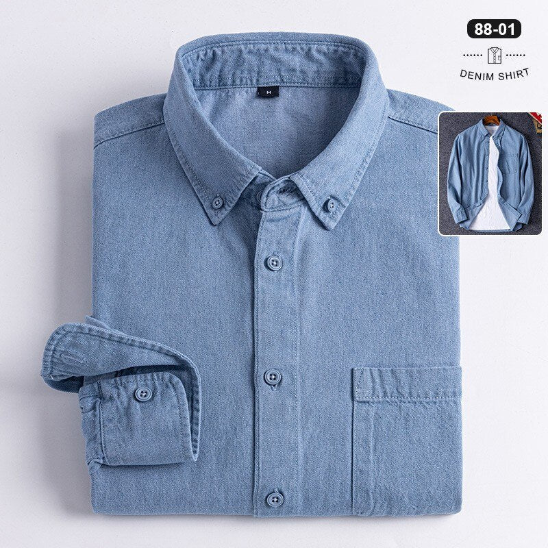 Business Casual Denim Shirt - Antonios