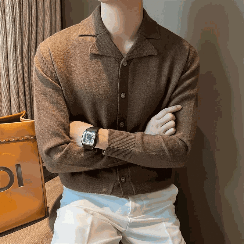 Business casual knitted cardigan - Antonios