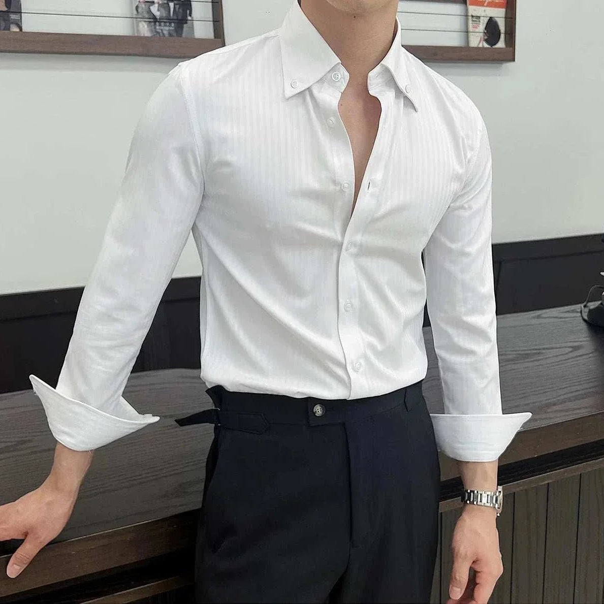Business casual slim fit shirt - Antonios