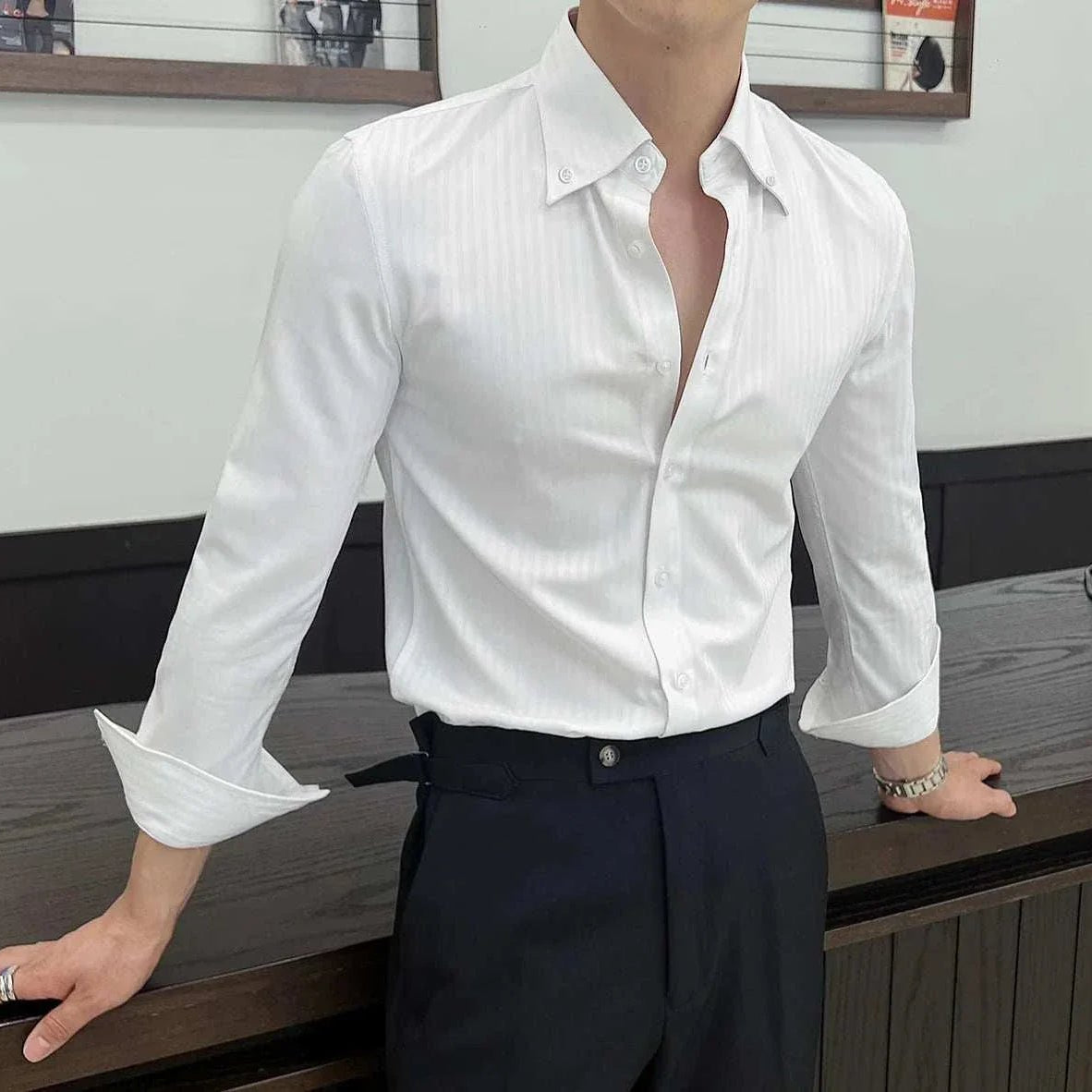 Business casual slim fit shirt - Antonios