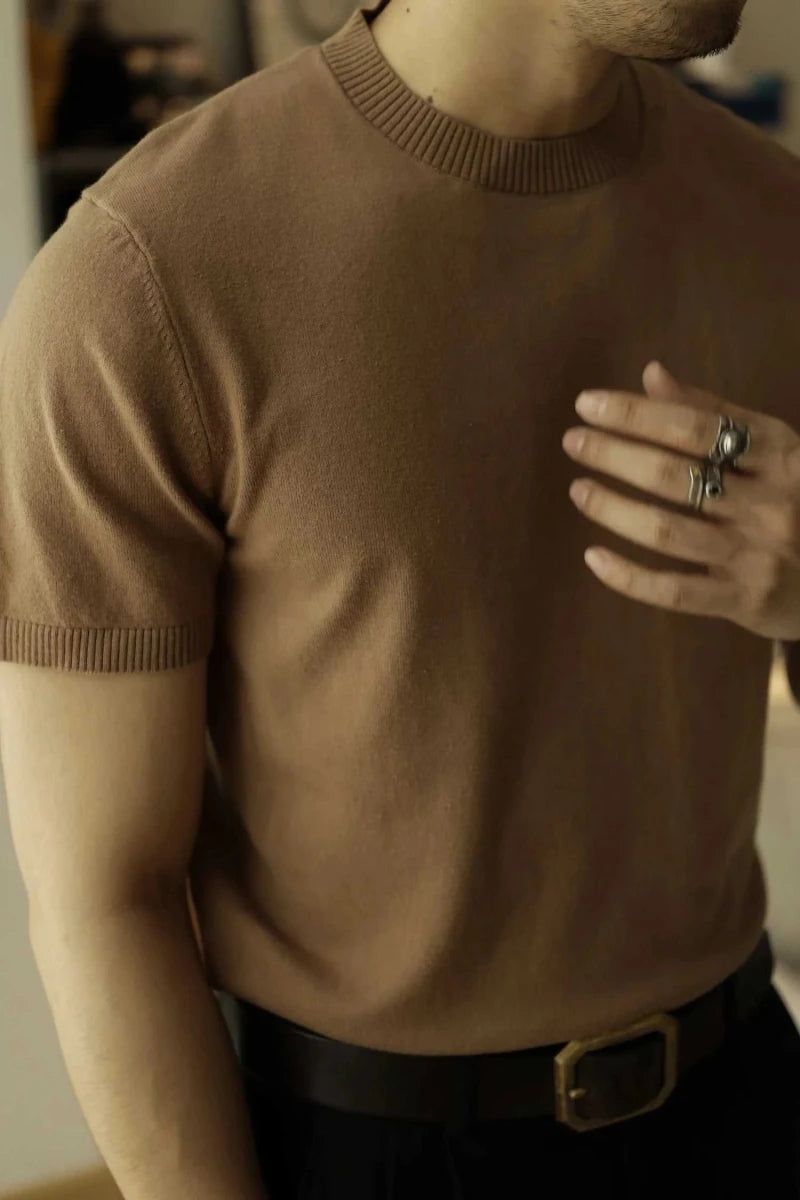 Business elegant cotton summer t-shirt - Antonios