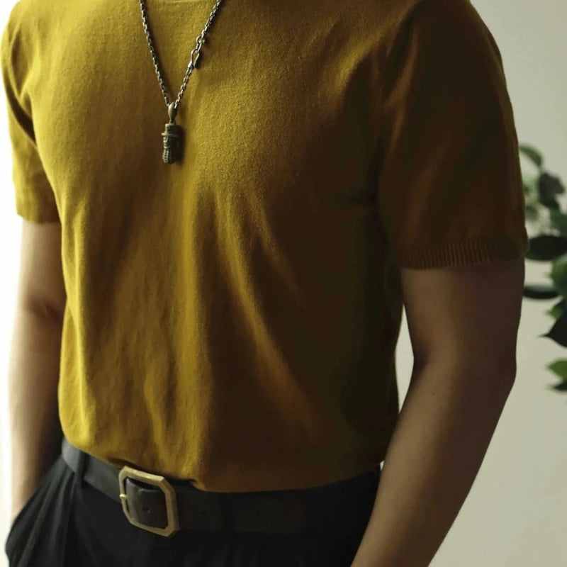 Business elegant cotton summer t-shirt - Antonios