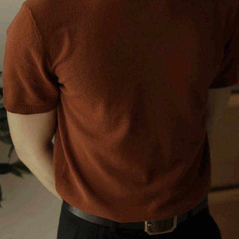 Business elegant cotton summer t-shirt - Antonios