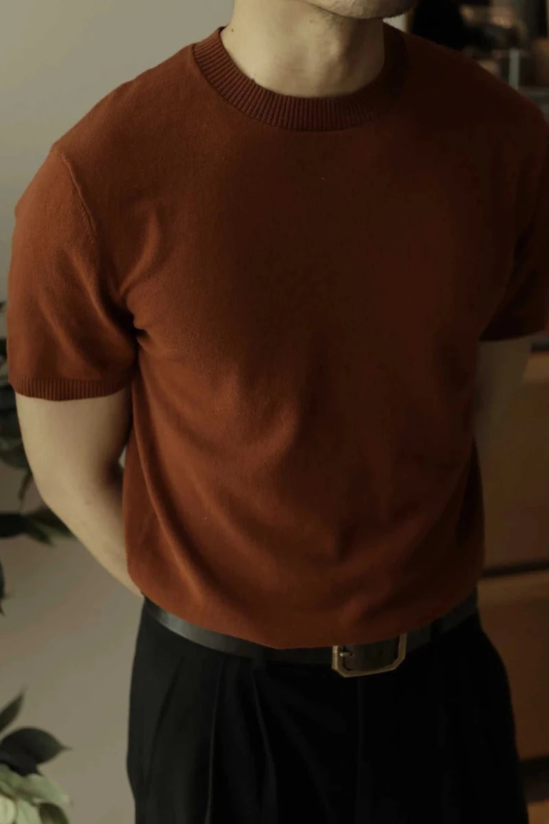 Business elegant cotton summer t-shirt - Antonios