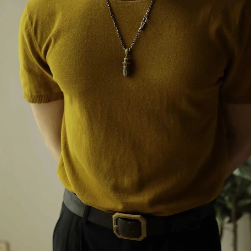 Business elegant cotton summer t-shirt - Antonios