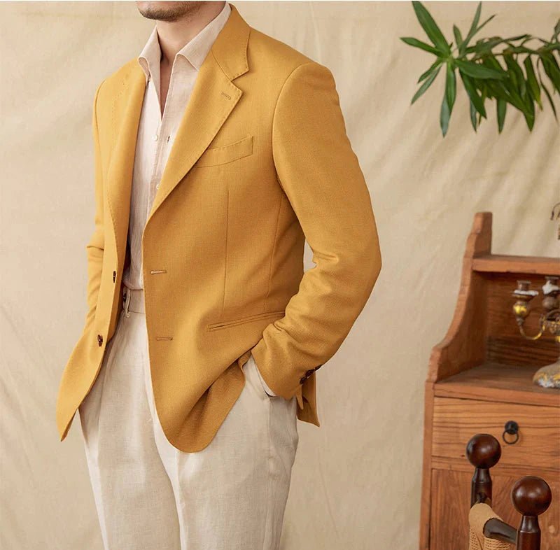 Business linen relaxation jacket - Antonios