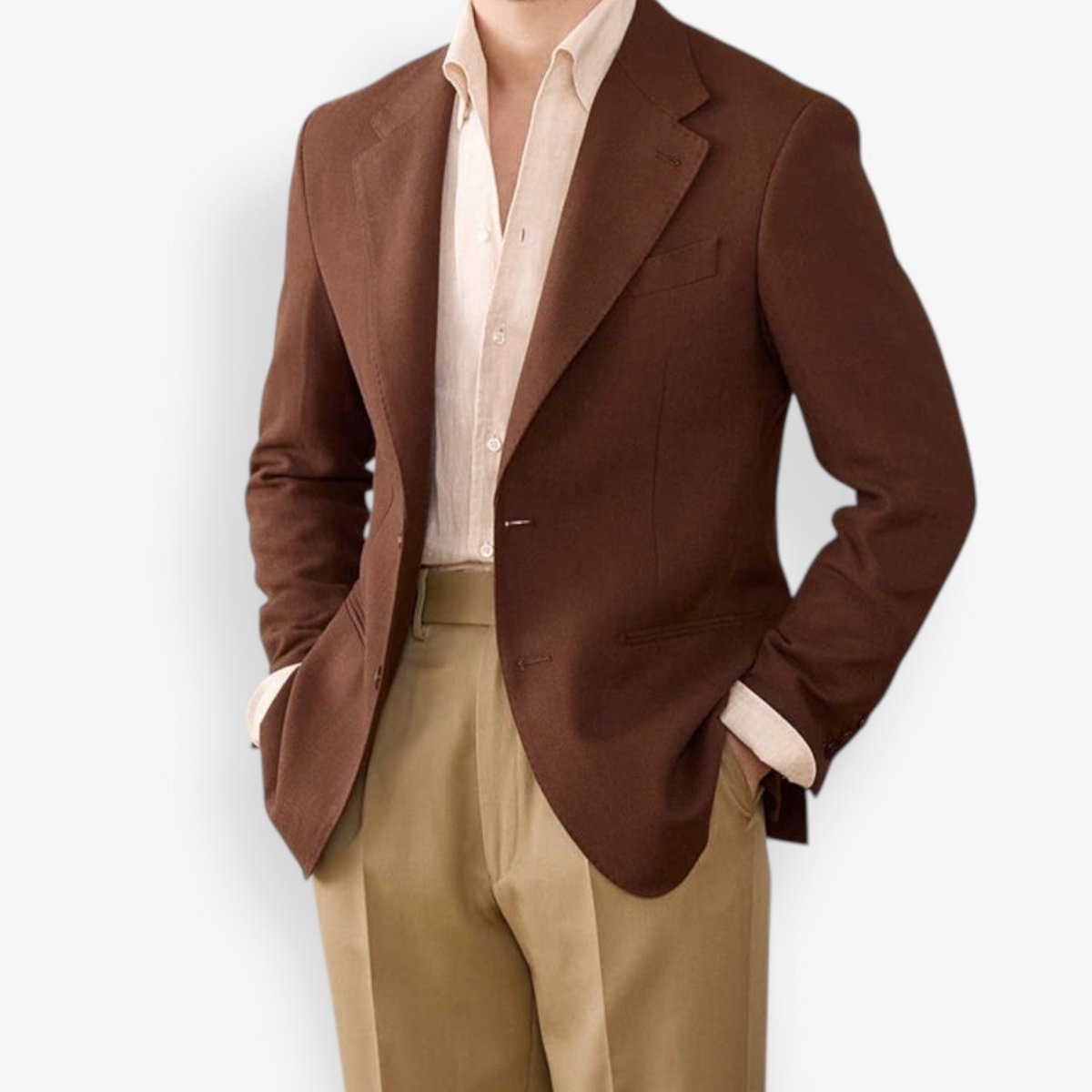 Business linen relaxation jacket - Antonios