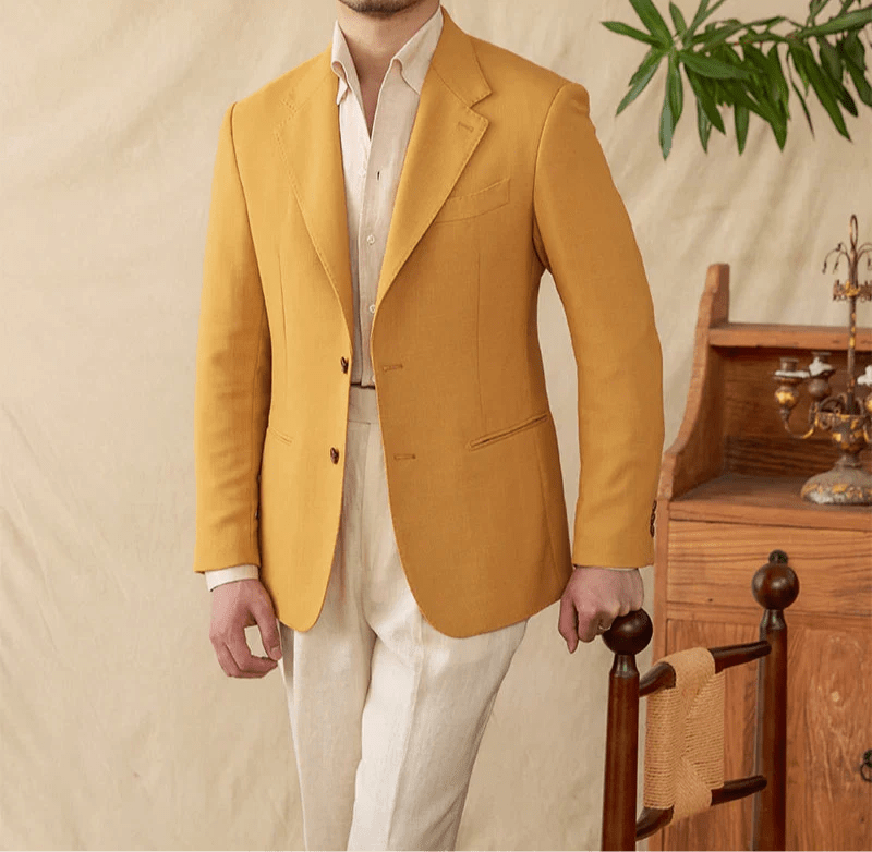 Business linen relaxation jacket - Antonios