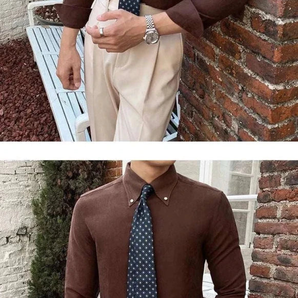 Business outfit style long sleeve shirt - Antonios