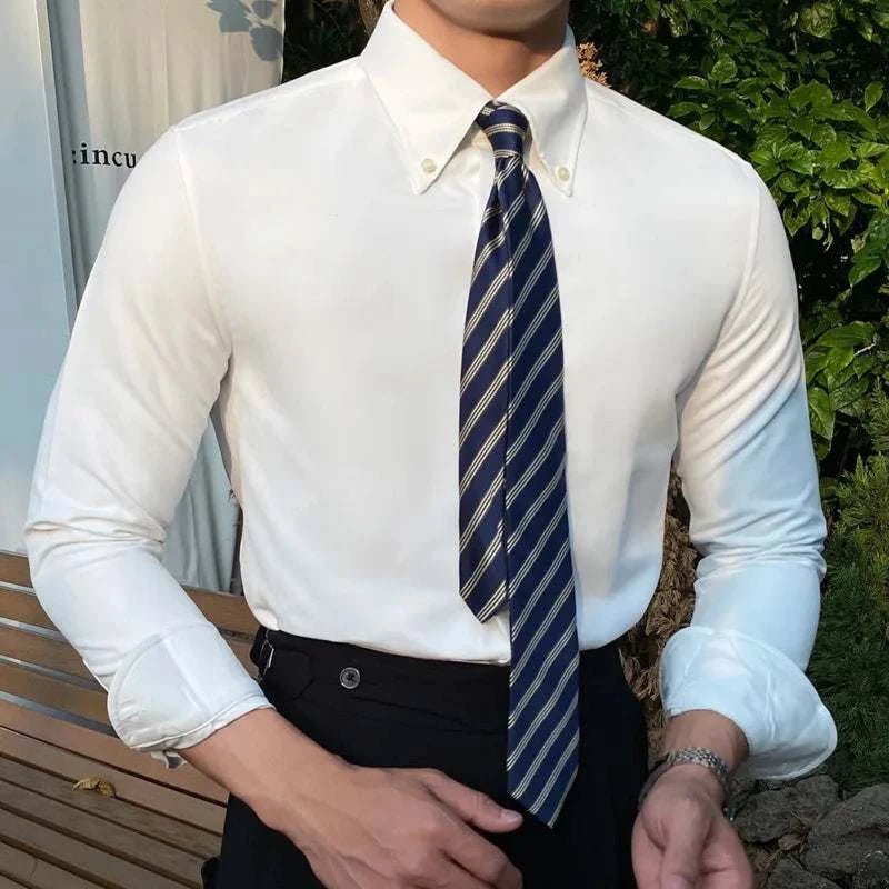 Business outfit style long sleeve shirt - Antonios