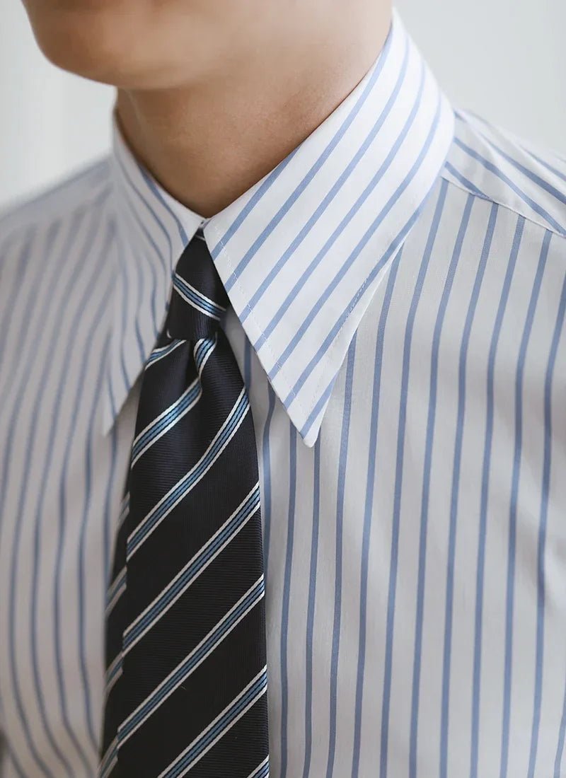 Business slim fit striped italian shirt - Antonios