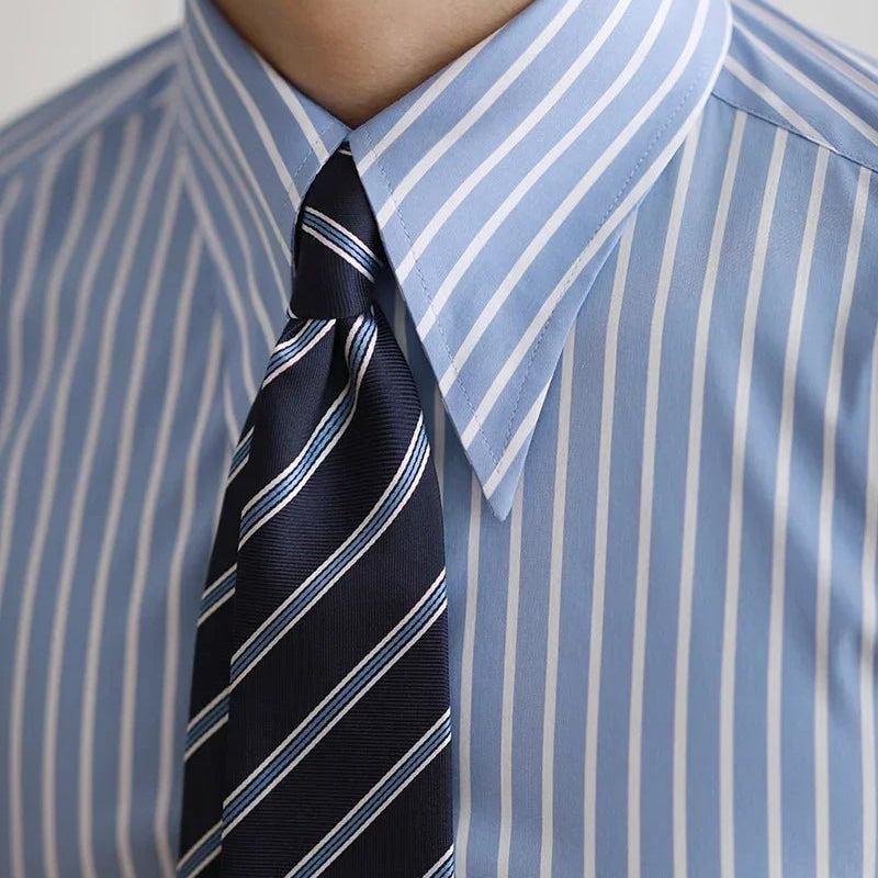 Business slim fit striped italian shirt - Antonios