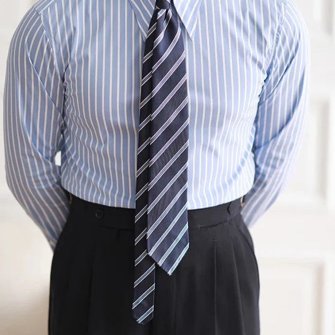 Business slim fit striped italian shirt - Antonios