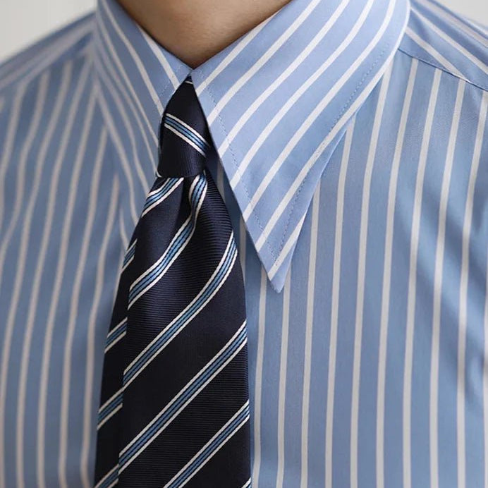 Business slim fit striped italian shirt - Antonios