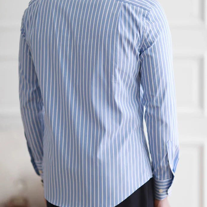 Business slim fit striped italian shirt - Antonios