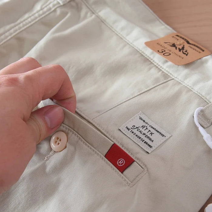 Business straight fit chino with 97% cotton - Antonios