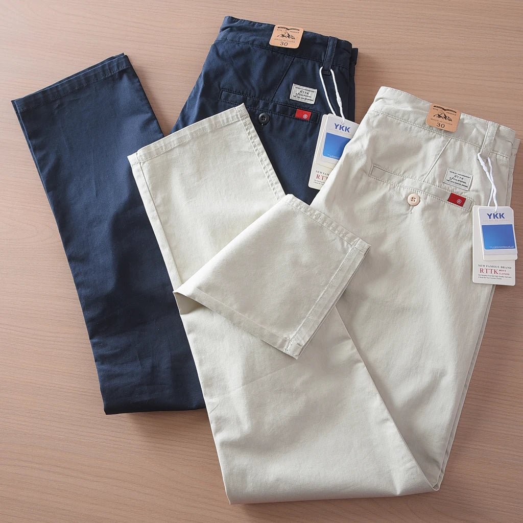 Business straight fit chino with 97% cotton - Antonios