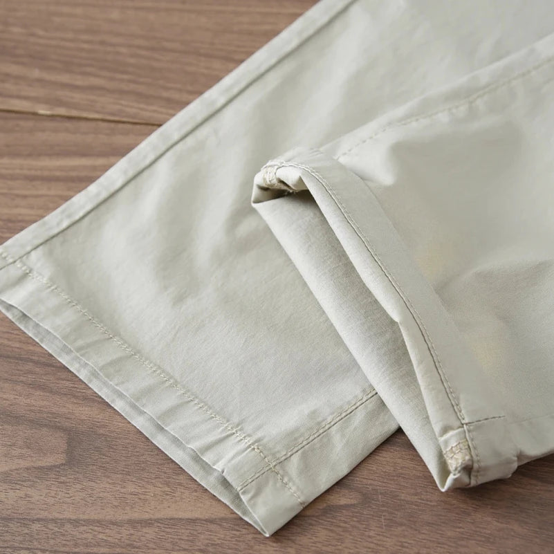 Business straight fit cotton pants - Antonios