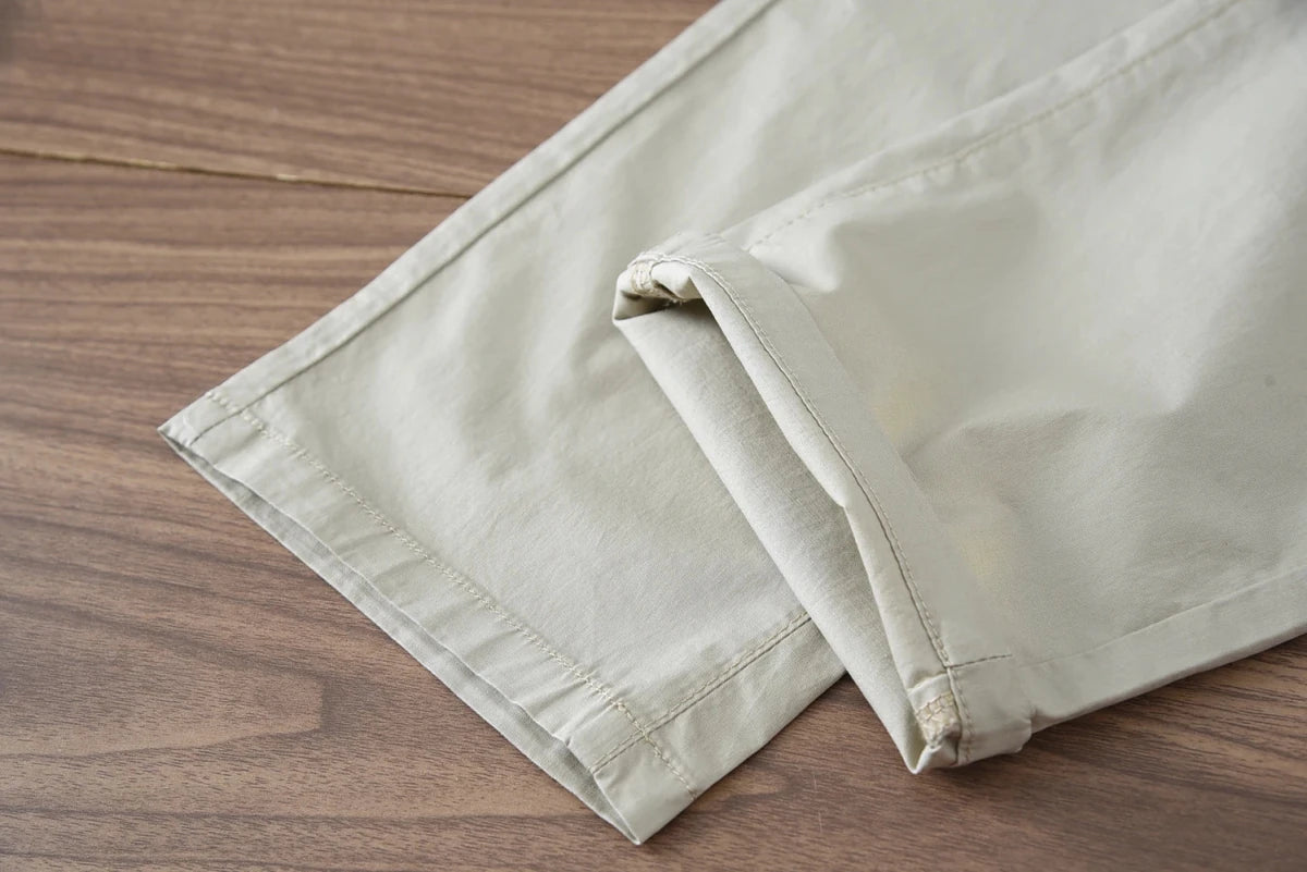 Business straight fit cotton pants - Antonios