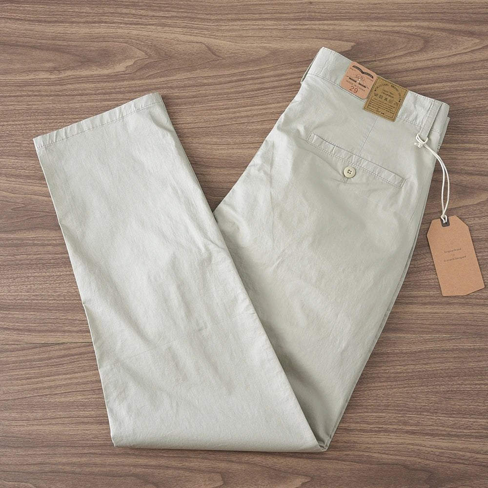 Business straight fit cotton pants - Antonios