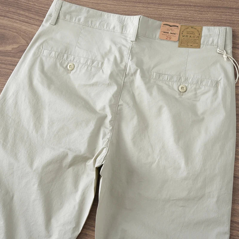 Business straight fit cotton pants - Antonios