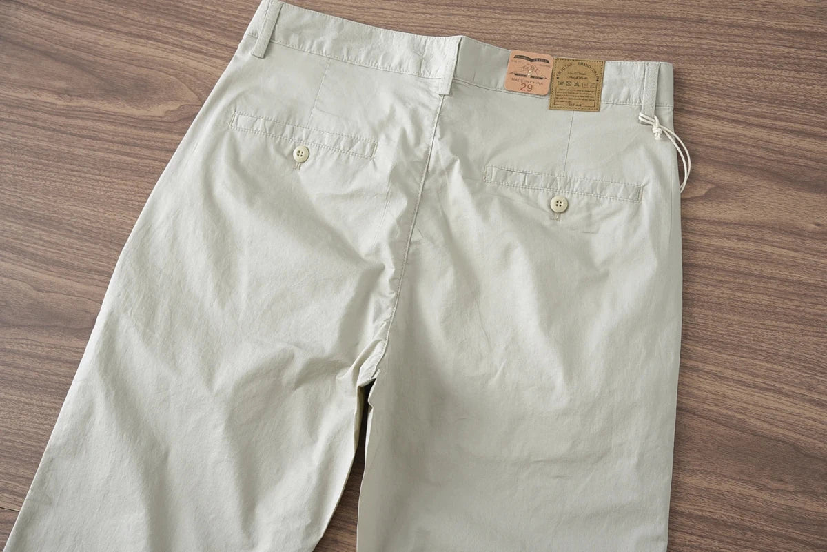 Business straight fit cotton pants - Antonios