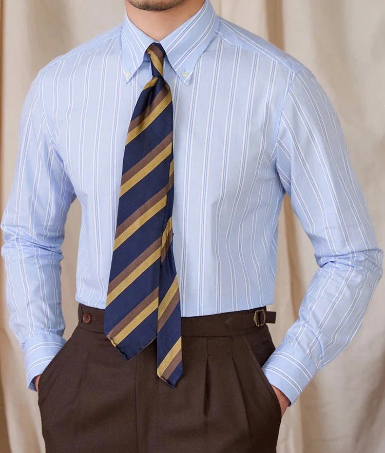 Business stripe all long sleeve shirt - Antonios