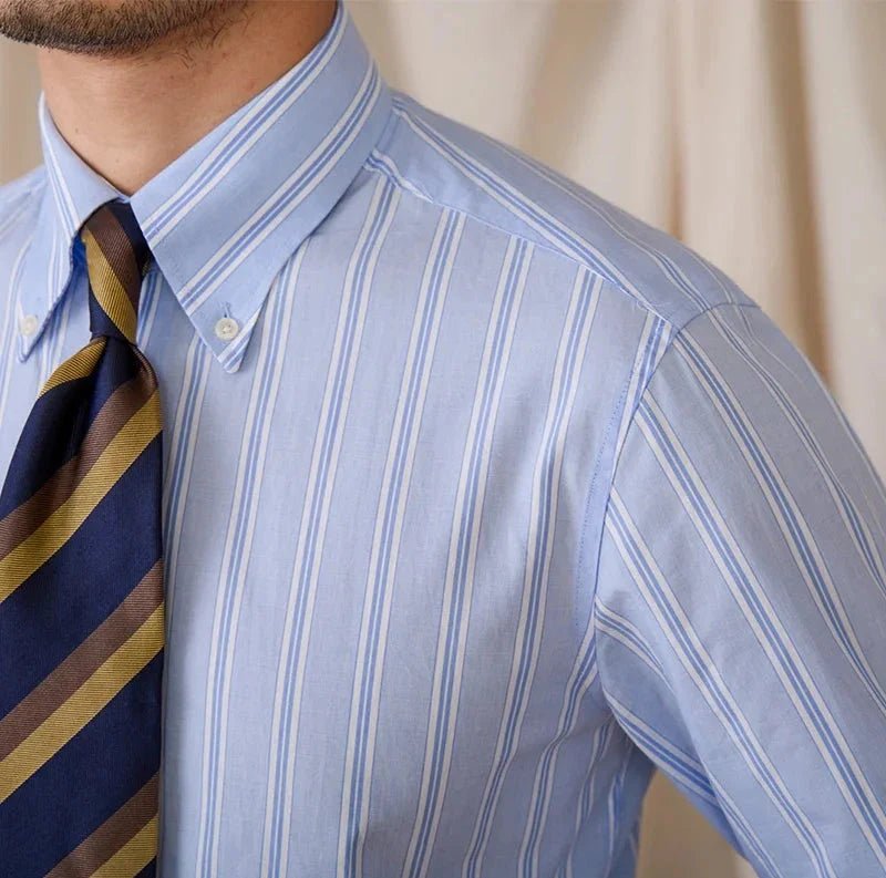 Business stripe all long sleeve shirt - Antonios