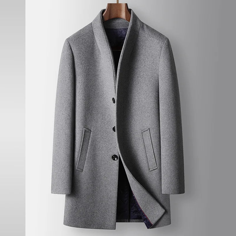 Business winter woolen blend coat - Antonios