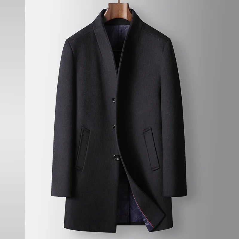 Business winter woolen blend coat - Antonios